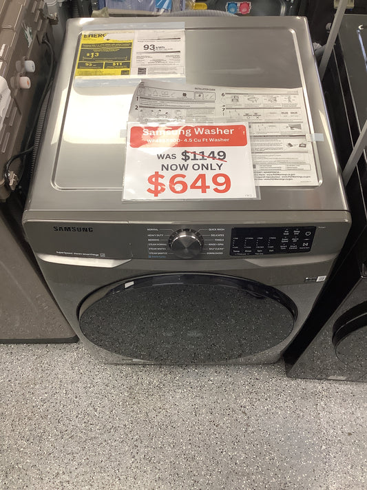 4.5 cu. ft. Large Capacity Smart Front Load Washer with Super Speed Wash in Platinum