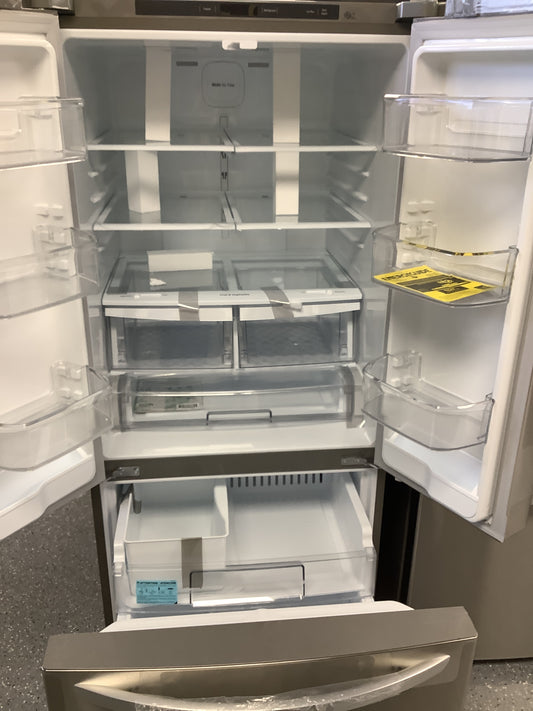 LG 30 in. W 22 cu. ft. French Door Refrigerator with Ice Maker in Stainless Steel