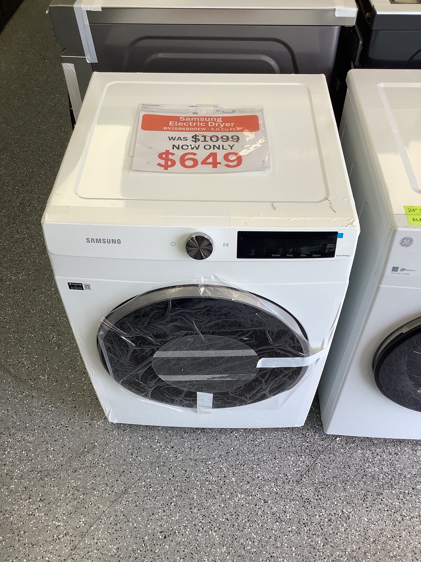 Samsung Electric Dryer 4.0 Cu Ft