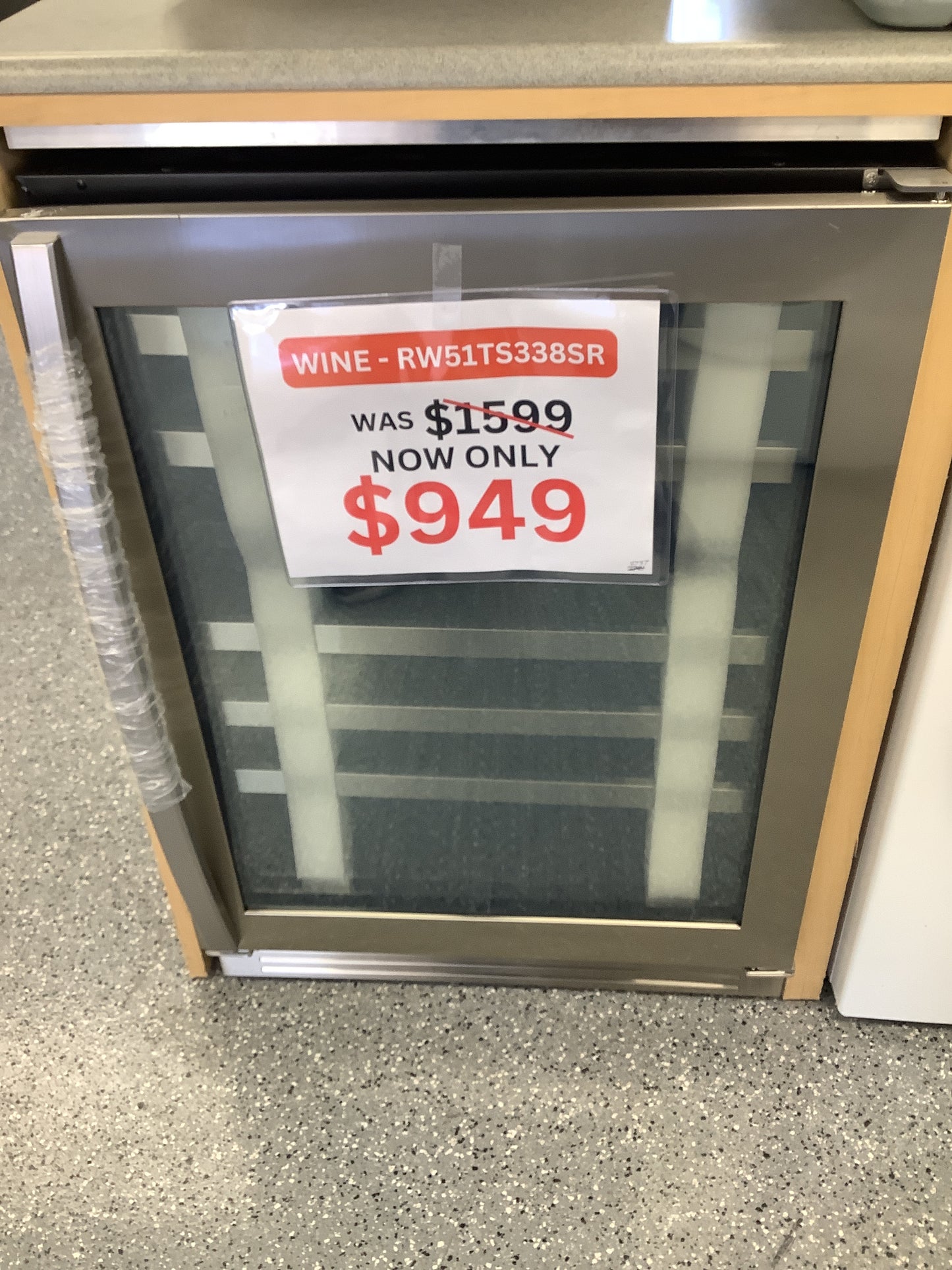 Samsung 51-Bottle Wine Cooler Refrigerator in Stainless Steel