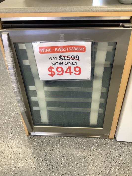 Samsung 51-Bottle Wine Cooler Refrigerator in Stainless Steel