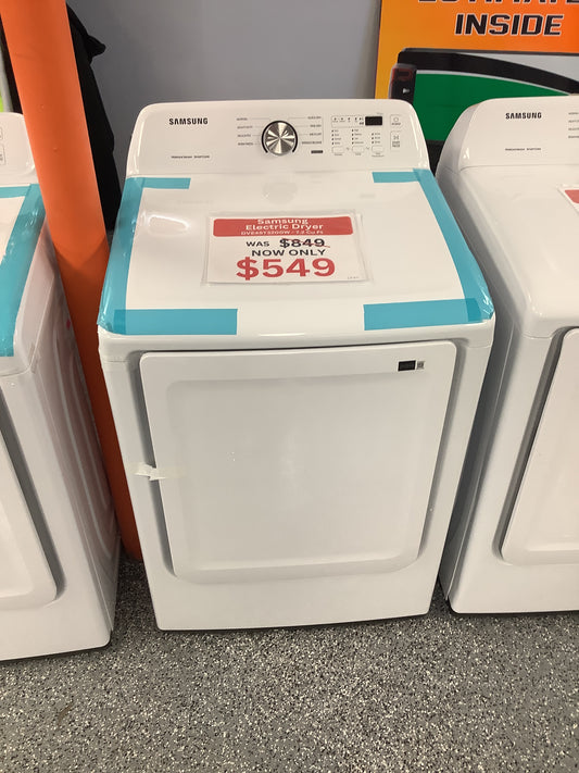 Samsung 7.5-cu ft Stackable Electric Dryer (White)