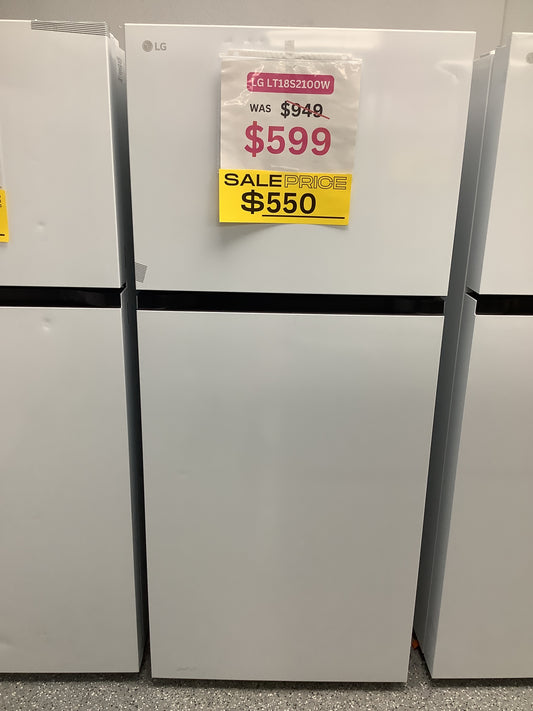 LG 18 cu. ft. Top Freezer Refrigerator (White)