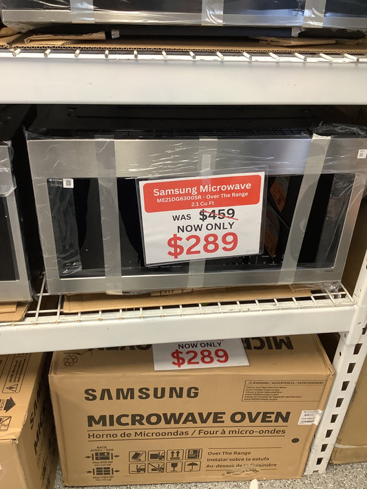 Samsung - 2.1 Cu. Ft. Over-the-Range Microwave with Sensor Cooking and Wi-Fi Connectivity - Stainless Steel