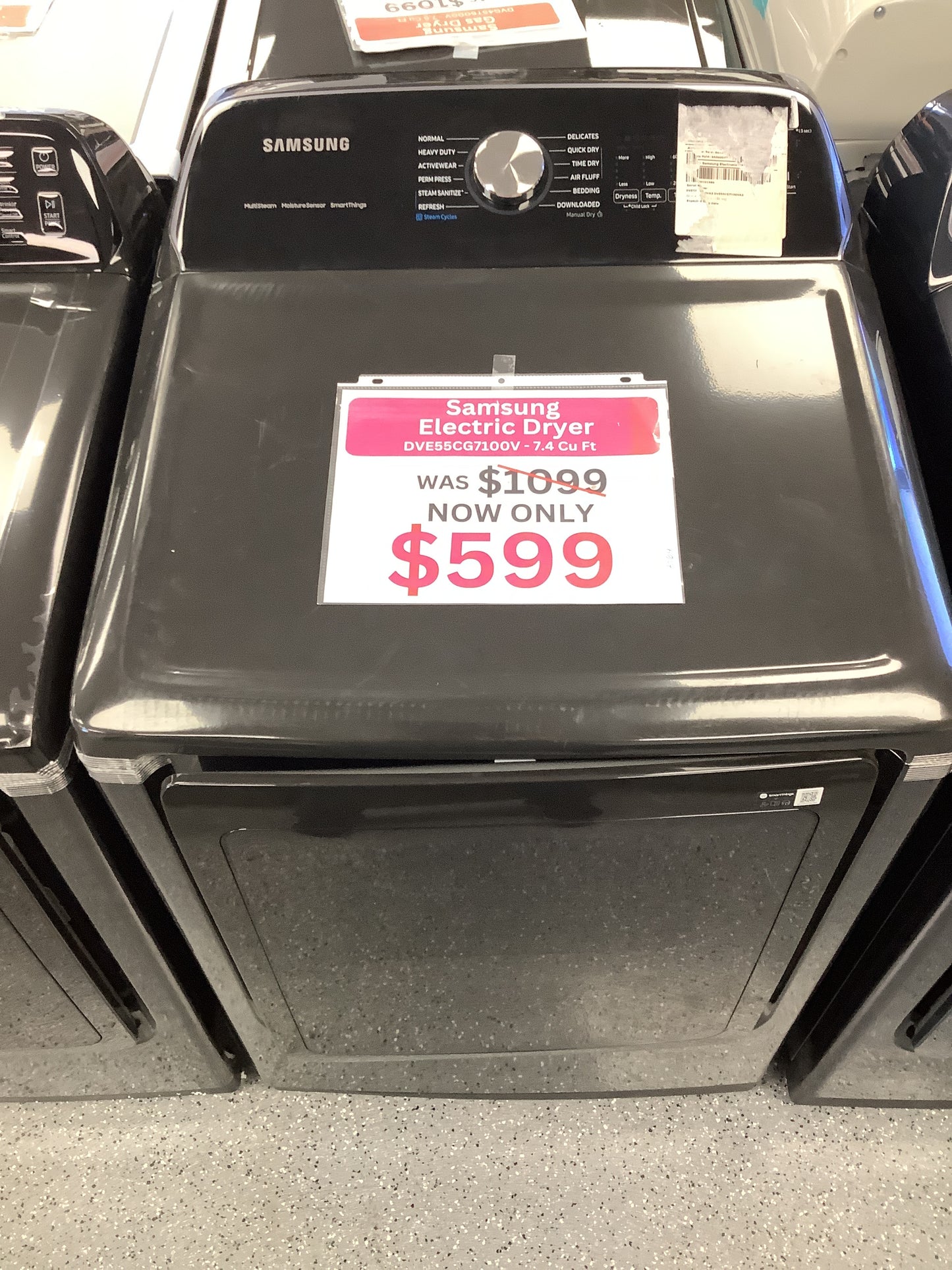 Samsung 7.4 cu. ft. Smart Electric Dryer with Steam Sanitize+