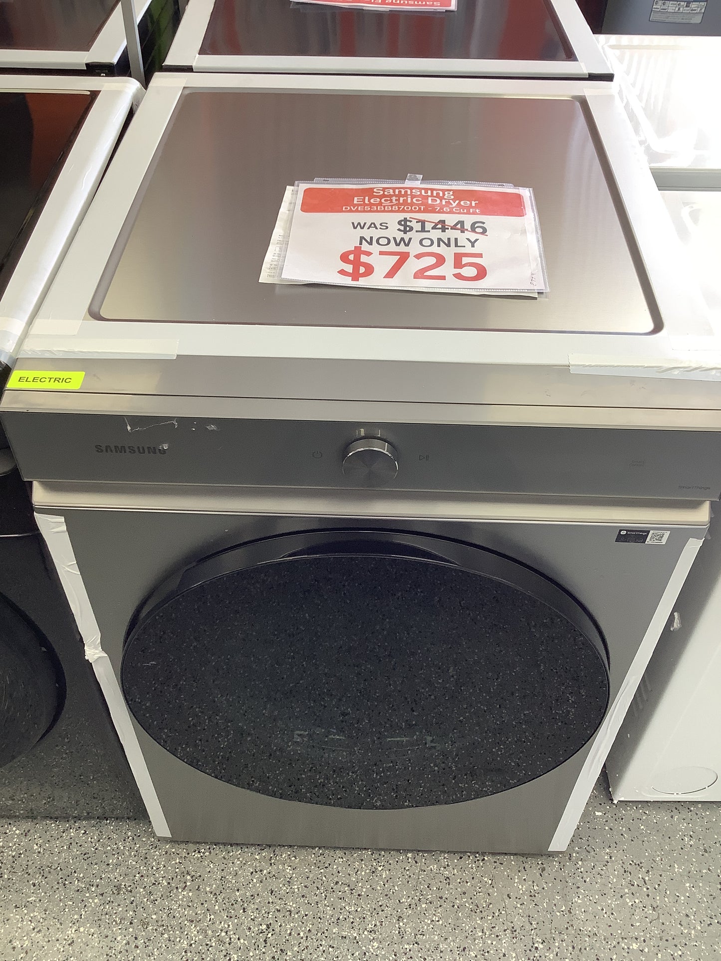 Samsung Electric Dryer 7.6 cu ft