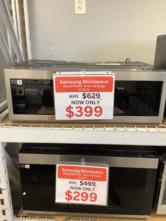 1.1 cu. ft. Smart SLIM Over-the-Range Microwave with 550 CFM Hood Ventilation, Wi-Fi & Voice Control in Stainless Steel