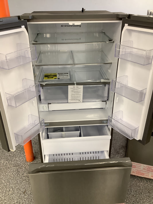 Samsung - 25 cu. ft. 33" 3-Door French Door Refrigerator - Stainless steel