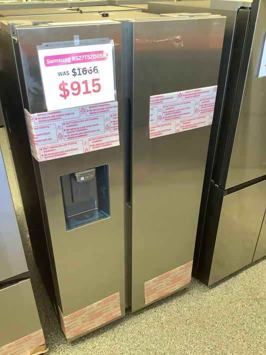 Samsung - 27.4 Cu. Ft. Side-by-Side Refrigerator - Stainless steel