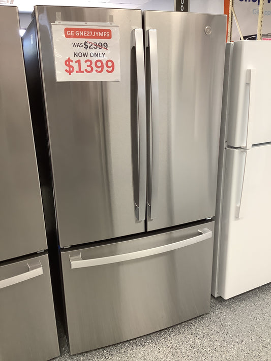 GE® ENERGY STAR® 27.0 Cu. Ft. Fingerprint Resistant French-Door Refrigerator