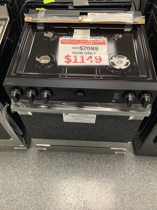 Samsung - Bespoke 6.0 Cu. Ft. Slide-In Gas Range with Air Sous Vide - Stainless Steel