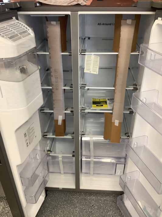 Samsung - 27.4 Cu. Ft. Side-by-Side Refrigerator - Stainless steel