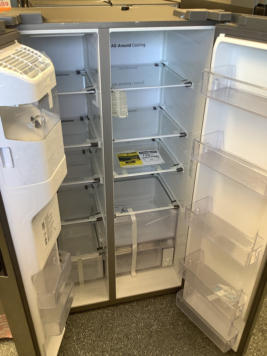 Samsung - 27.4 Cu. Ft. Side-by-Side Refrigerator - Stainless steel