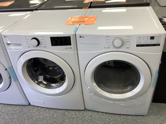 LG Mega Capacity Front Load Washer & Ultra Large Capacity Electric Dryer Set