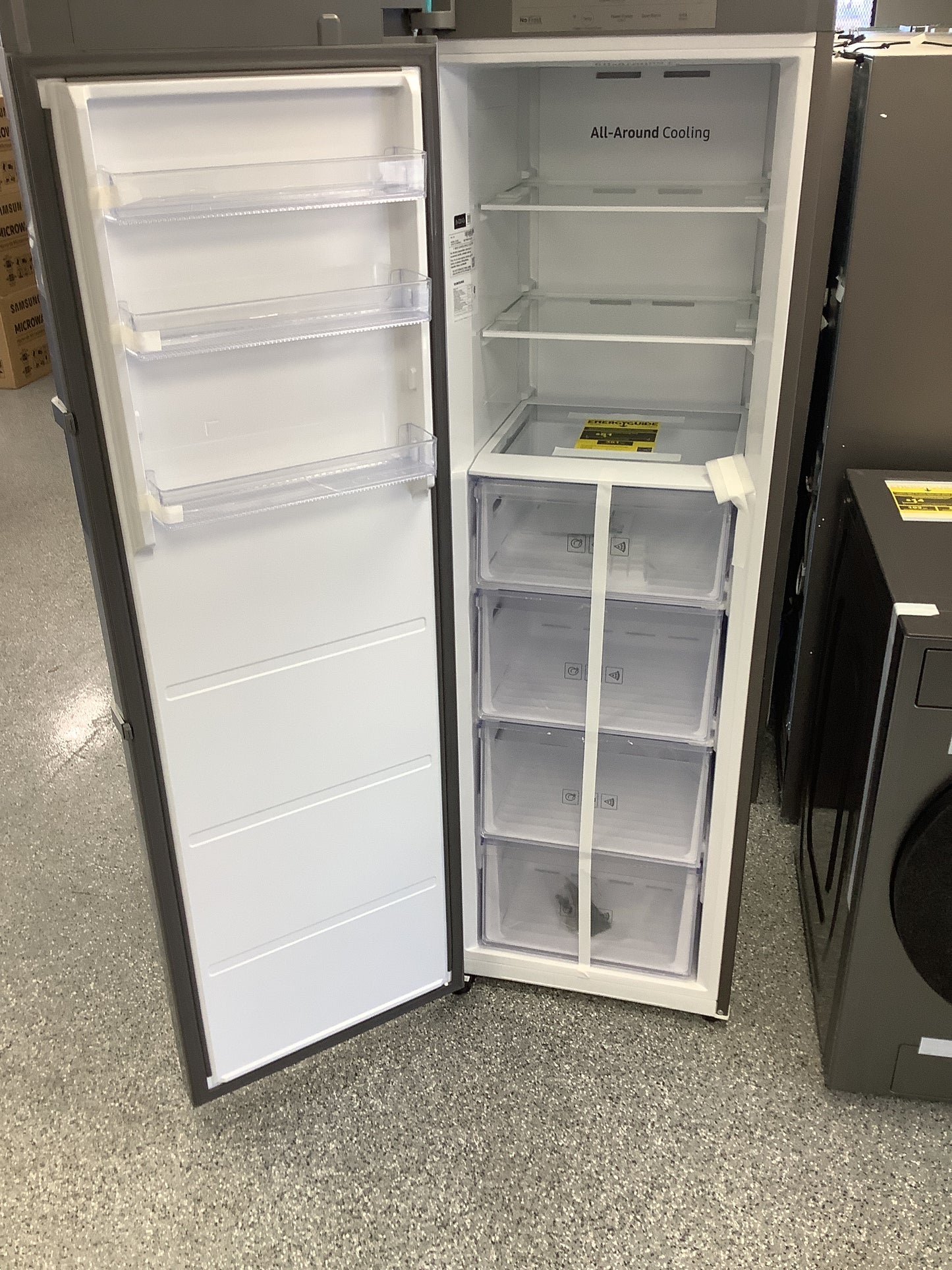 11.4 cu. ft. Capacity Convertible Upright Freezer in Stainless Look