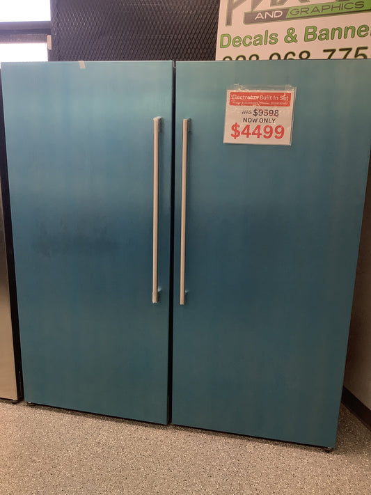 Electrolux Built-In 19 Cu. Ft. Single-Door Refrigerator  & 19 Cu. Ft. Single-Door Freezer Set