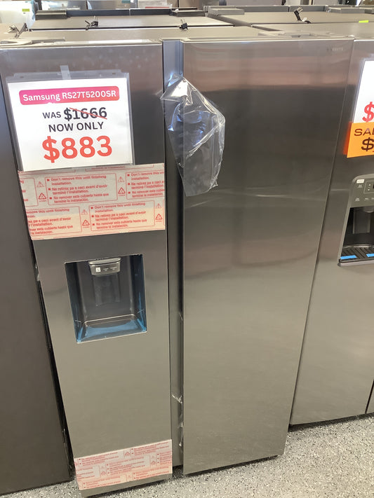 Samsung - 27.4 Cu. Ft. Side-by-Side Refrigerator - Stainless steel