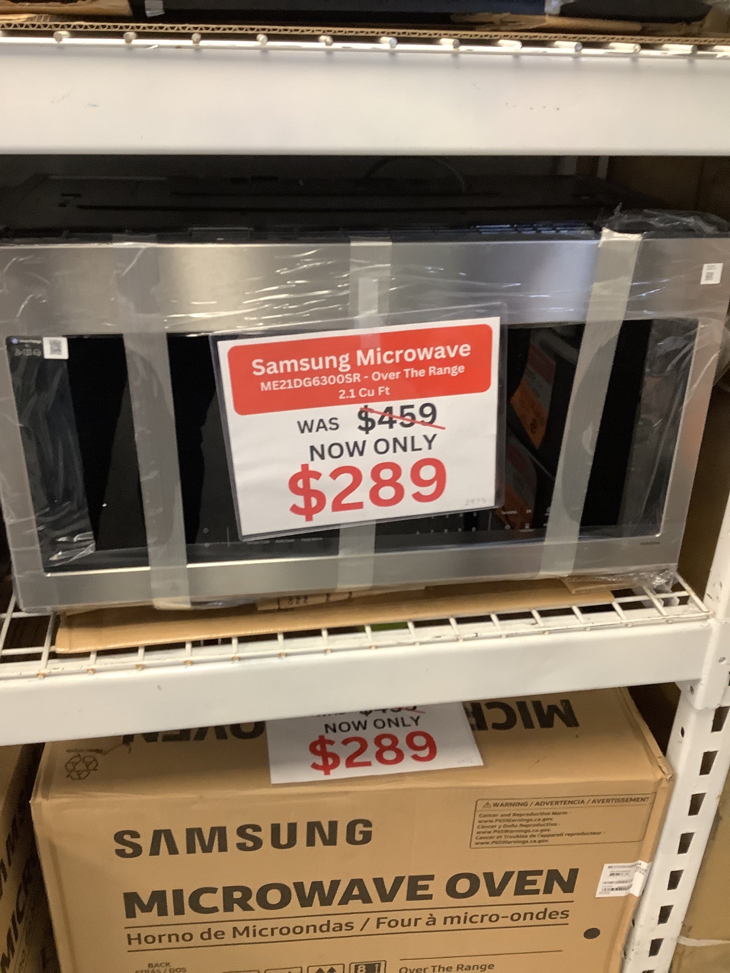 Samsung - 2.1 Cu. Ft. Over-the-Range Microwave with Sensor Cooking and Wi-Fi Connectivity - Stainless Steel